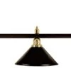 Billardlampe, Schwarz Mit Drei Schwarzen Schirmen, 148 Cm