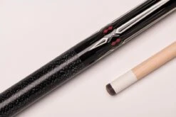 CUEL BE0-054 Billard-Queue FĂĽr Poolbillard, 2-teilig, Mit Klebeleder, Vollholz-Oberteil, Leinen-Griffband, 5/16-18-Gewinde