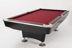 Cuel Pro II Turnier-Billardtisch, 8-Fuß, Matt-schwarz