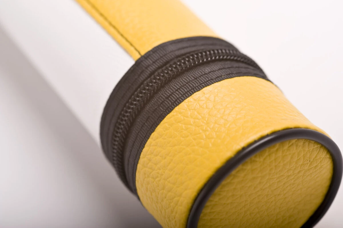 CUEL Billard-Köcher Arsenal 1/1 für Pool-Billard-Queues, aus Kunstleder, mit Schultergurt und Seitentasche für Billardzubehör