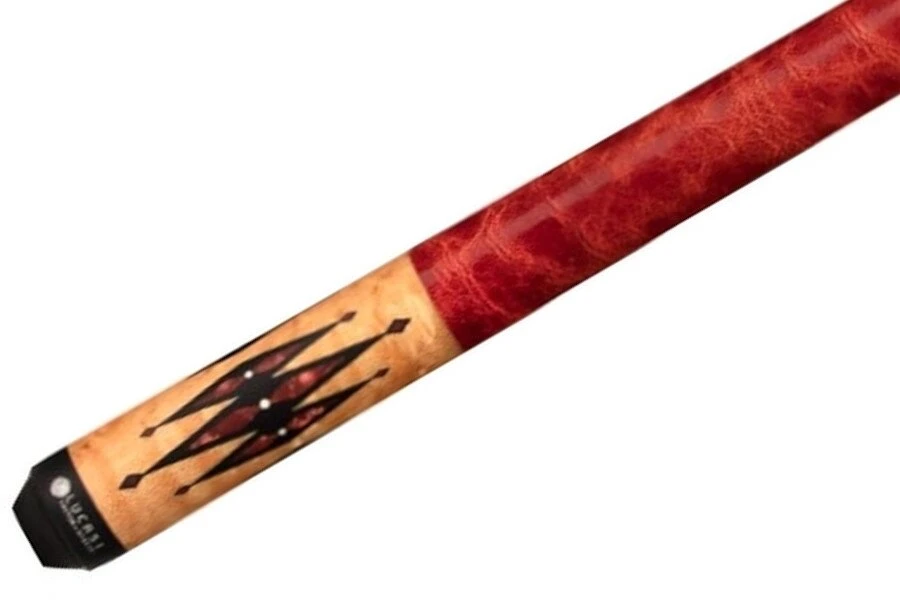 Lucasi Hybrid LHLE2 Pool-Billard-Queue mit Zero Flexpoint Low Deflection Hybrid-Oberteil und Uni-Loc-Gewinde