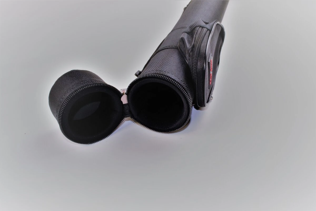 MIT Billard-Köcher schwarz rund 1/1 für Pool-Billard-Queues mit Schultergurt und Seitentasche