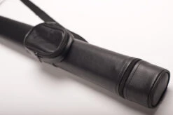 MIT Billard-Köcher Schwarz Für Pool-Billard-Queues, Mit 1/1-Teilung, Aus Kunstleder, Mit Schultergurt Und Praktischer Seitentasche Für Billardzubehör